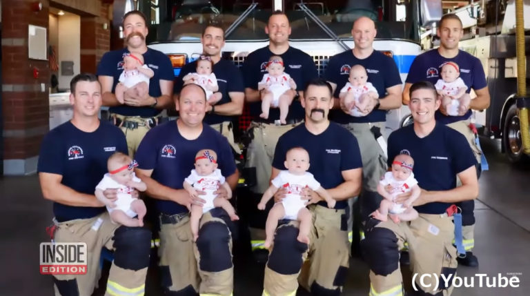 ある消防署でのベビーブーム！立て続けに9人の赤ちゃんが誕生（アメリカ）│ほっこりはん